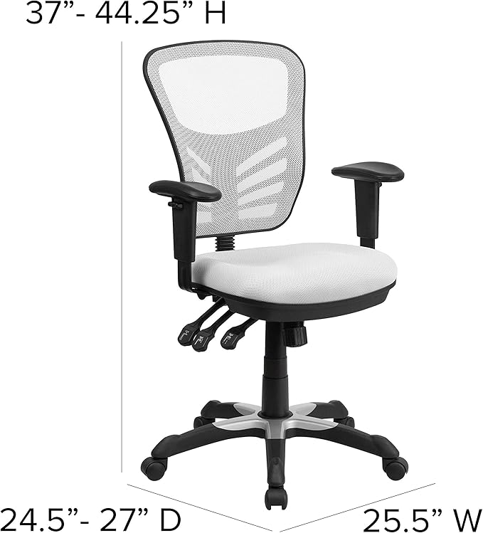 Flash Furniture Nicholas Mid-Back Swivel Office and Gaming Chair, Ergonomic