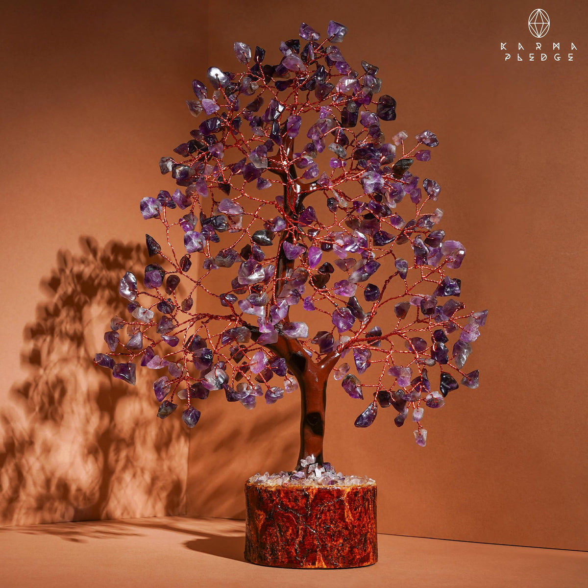 Crystal Tree of Life Amethyst Healing Crystal Trees for Home & Office Decoration, Handmade Crystal Money Bonsai Trees for Positive Energy, Good Luck, Christmas Decor, Birthday Gifts for Women, Mom