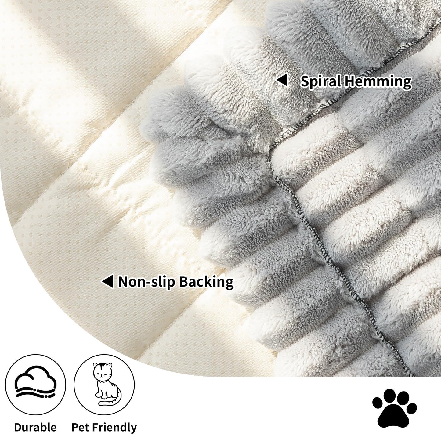 MDSASFD Sofa Couch Cover, Sofa Covers for Dogs Washable, Non-Slip Striped Sofa Slipcovers for Sectional Sofa, Sofa Cover Furniture Protector for L Shaped(Light Grey, 27.6"x 59")