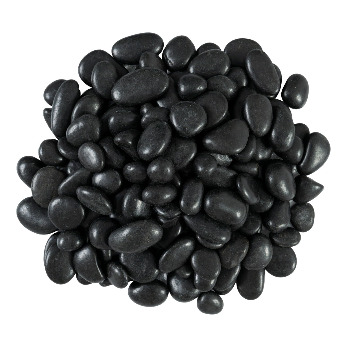 MSI Decorative Polished Black Pebbles, 0.4 Inch, 40 lb. Bag