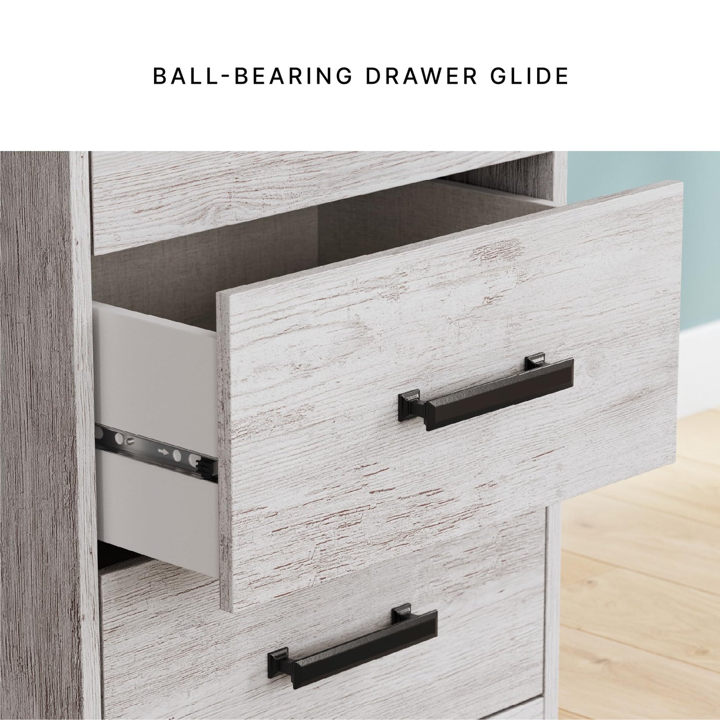 Signature Design by Ashley Shawburn Farmhouse 3-Drawer 54" Home Office Desk, White & Gray