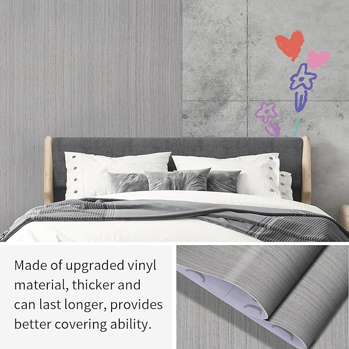 Grasscloth Peel and Stick Wallpaper Modern 15.7in x 118.1in Textured Linen