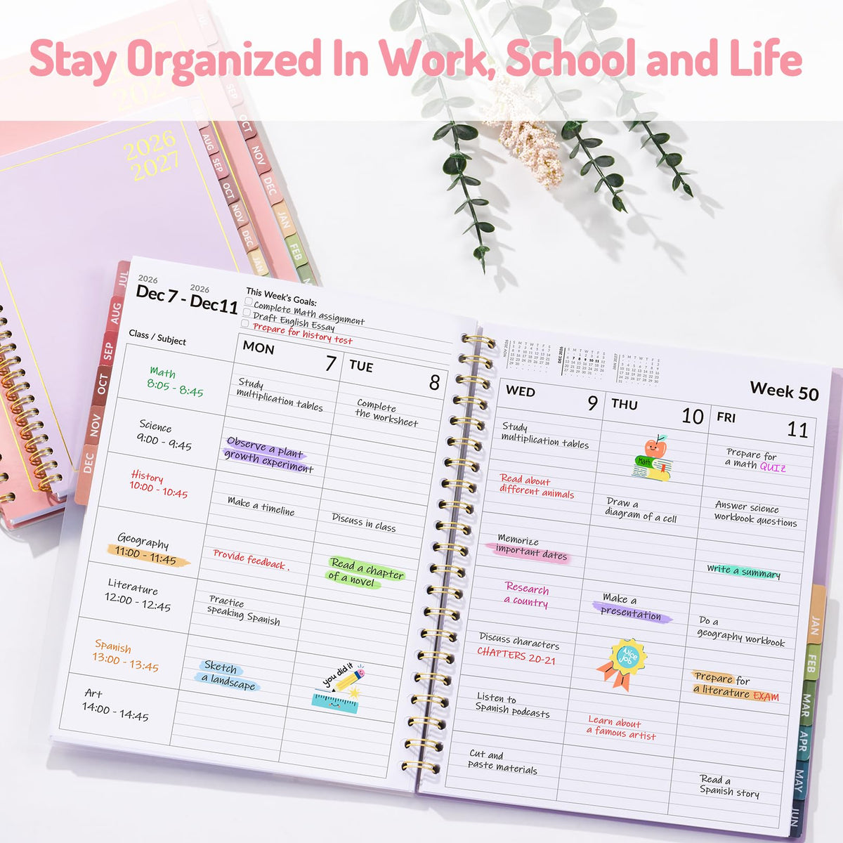 Teacher Planner 2026-2027, Forvencer Academic Planner 2026-2027, Jul 2026 - Jun 2027, 8.5"x11", Weekly & Monthly Planning Book with 7 Periods, School Agenda for Teacher Student, A4, Dark Green