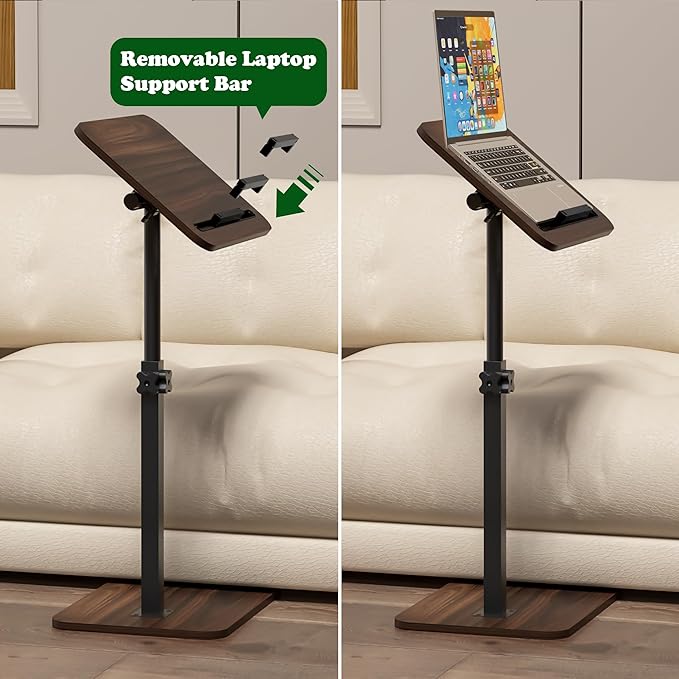 360° Swivel Sofa Side Table for Couch