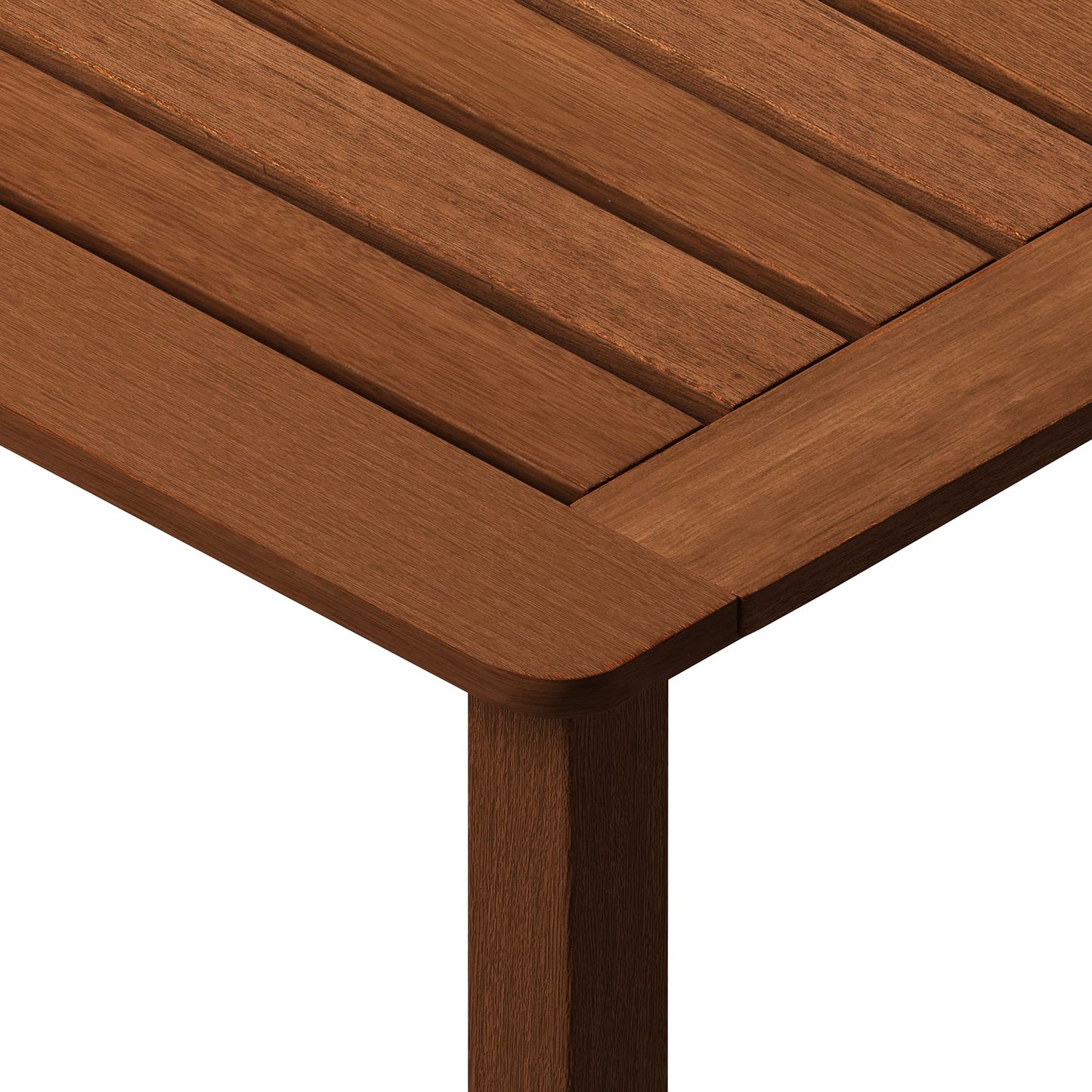 Furinno Tioman Outdoor Dining Table, Natural 35.5"D x 59.0"W x 29.0"H