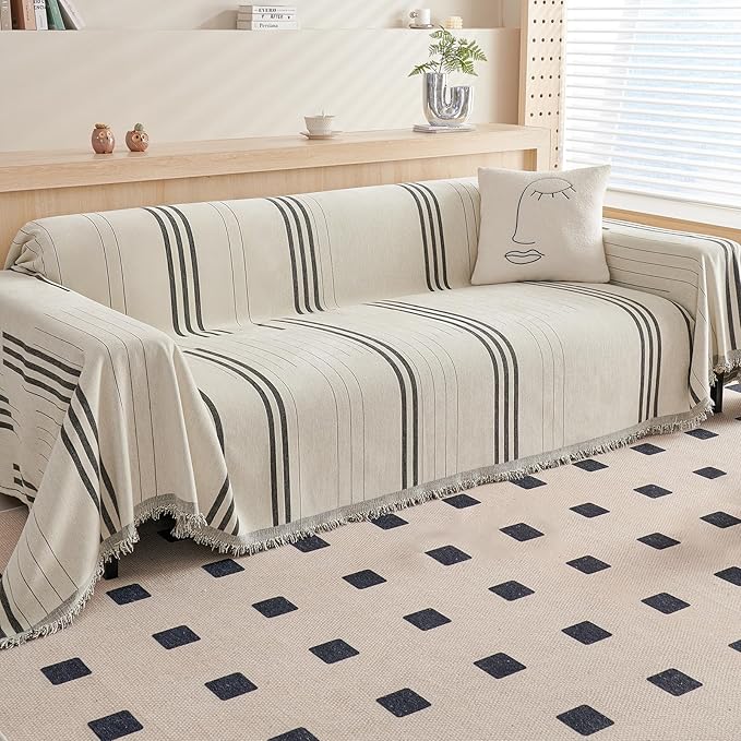DREAMINGO Couch Cover Reversible Chenille Furniture Protector Sofa Covers