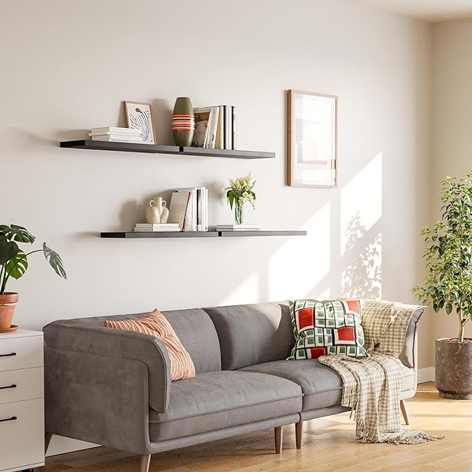 YUFLINX 23’’Black Floating Shelves