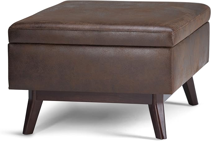 SIMPLIHOME Owen Coffee Table Storage Ottoman