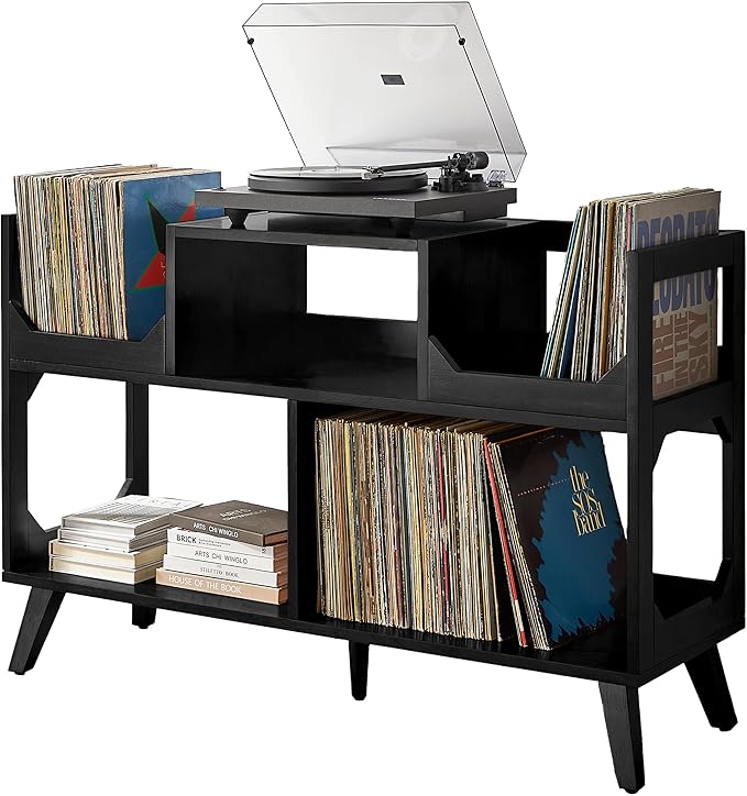 Crosley Furniture Asheville Mid-Century Modern Media Console Record Player Stand