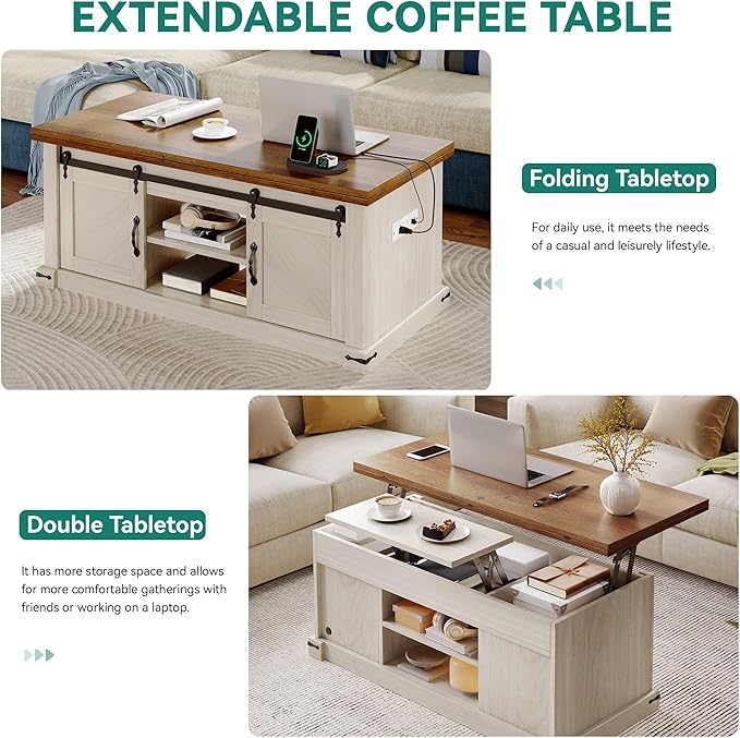 YITAHOME Lift Top Coffee Table