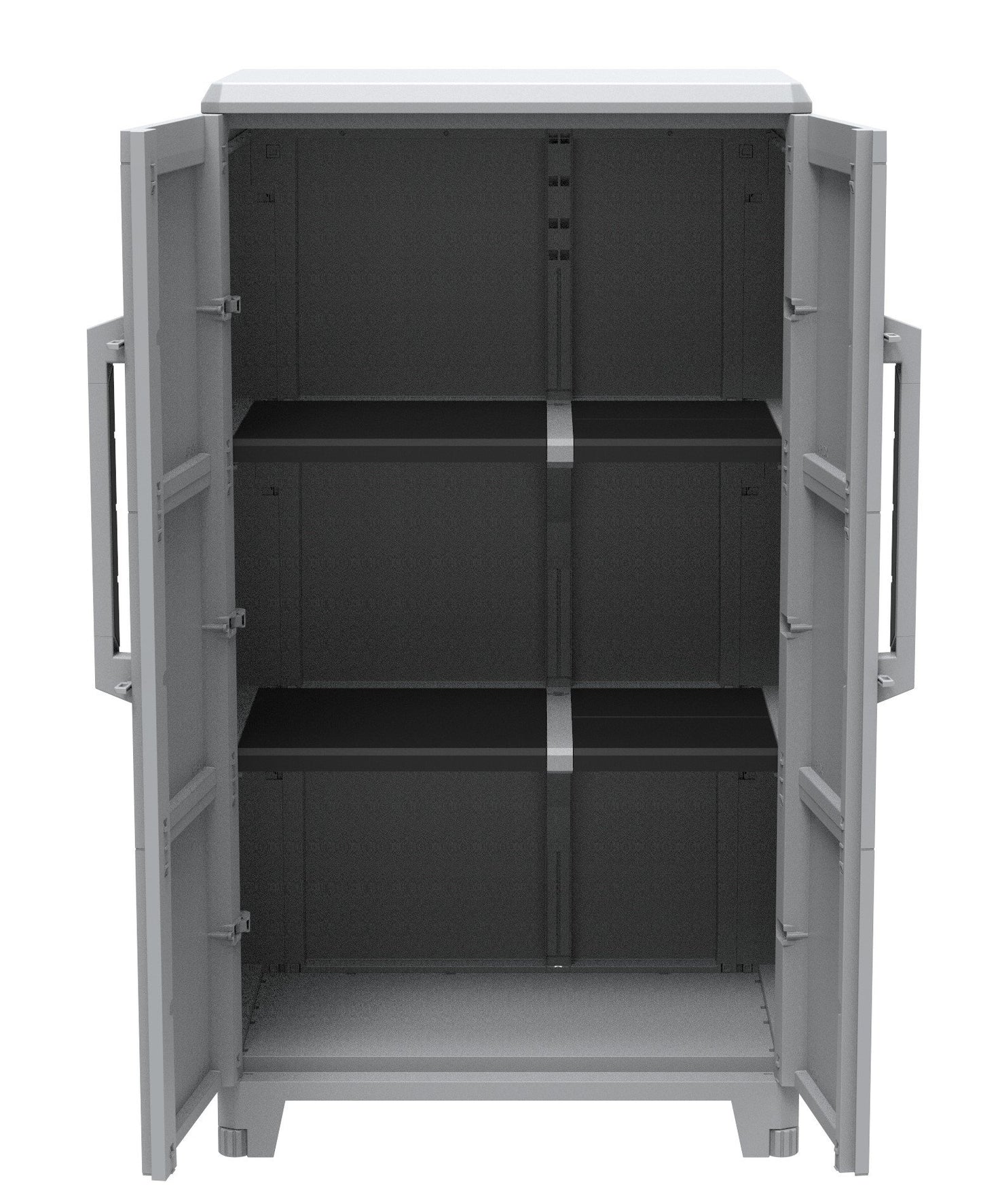 Terry 1102921, Transforming Modular 3, Cabinet with a Modern and Linear Design Suitable for Any Environment, (up to 40 kg evenly distributed), Grey, 78 x 43.6 x 143 cm