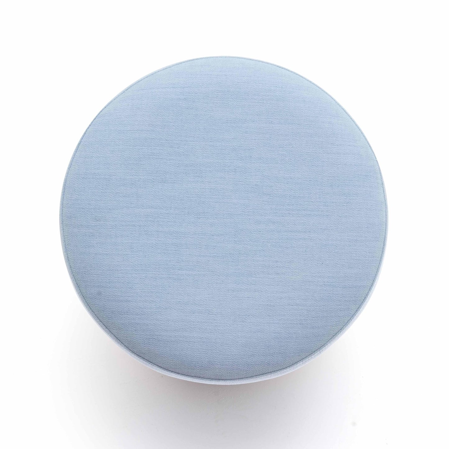Tov Furniture Dex Faded Blue Upcycled Fabric Ottoman