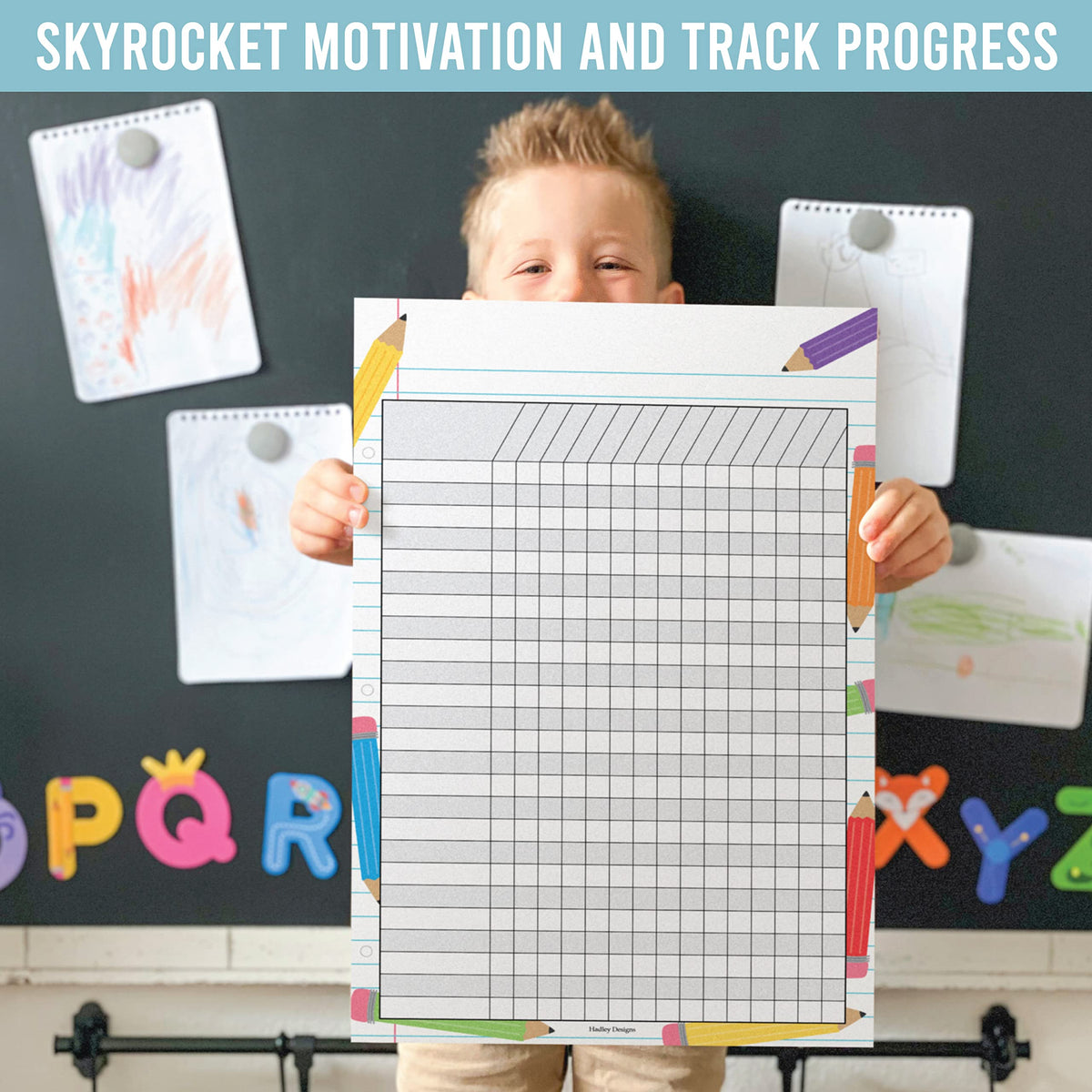 Attendance Chart for Classroom Management - 4 Incentive Chart for Classroom Essentials, 11x17 Student Behavior Charts and Homework Tracker, Teachers Class Attendance and Assignments Log