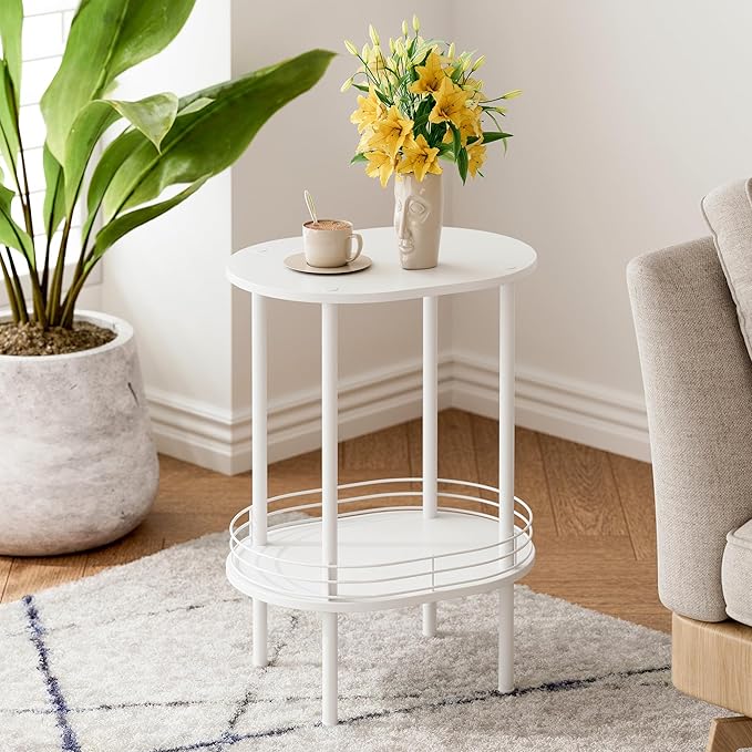 Small Modern Oval Side Table