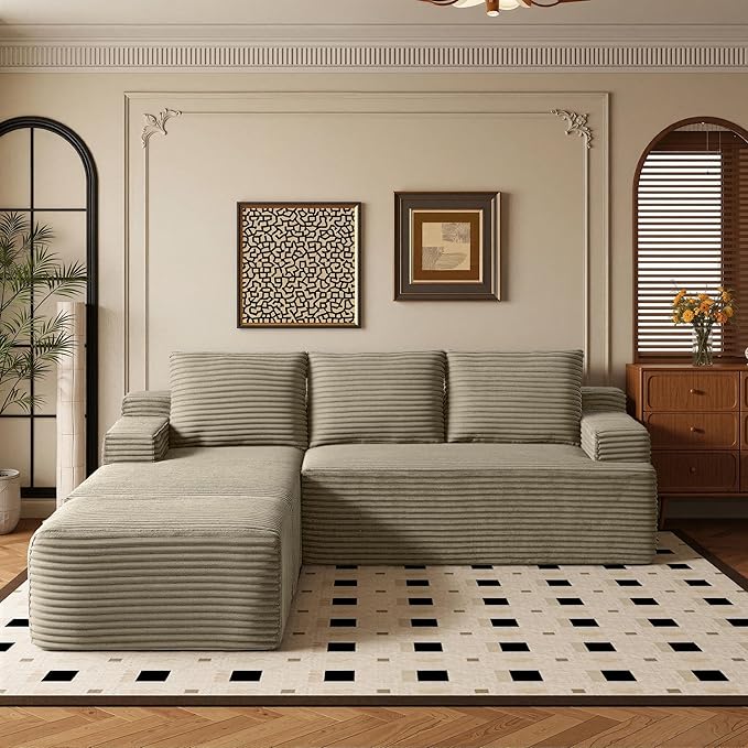 96" Sectional Couches for Living Room Cloud Couch Sofa