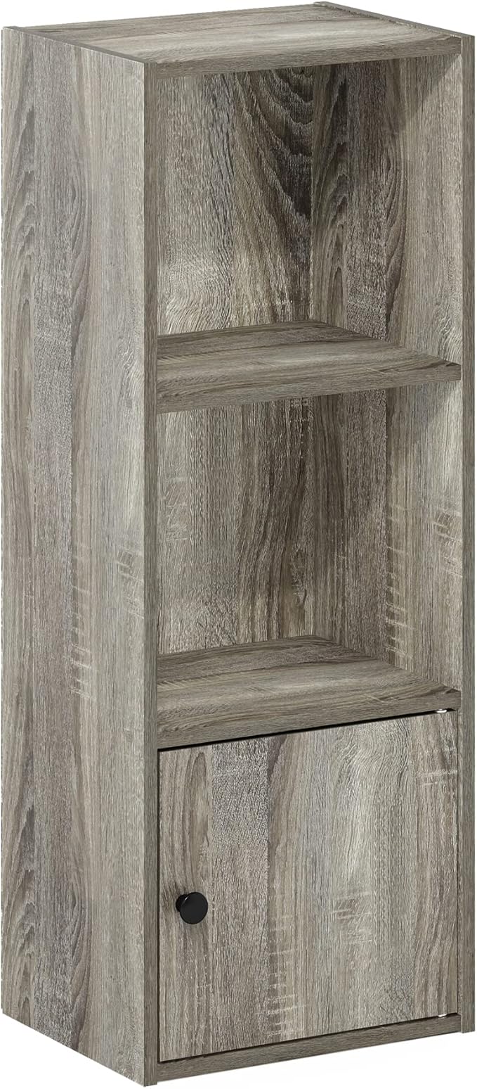 Furinno LUDER Book Shelf, 3-Tier Modern Bookshelf, Bookcase
