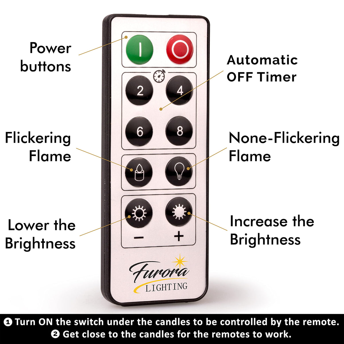 FURORA LIGHTING Blue Flameless Candles - Real Wax, Adjustable Brightness, Remote & Timer - 4 Pillars (3x4, 3x6) and 4 Votives, 8-Pack, Battery Operated