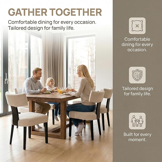 VESCASA Upholstered Dining Chairs