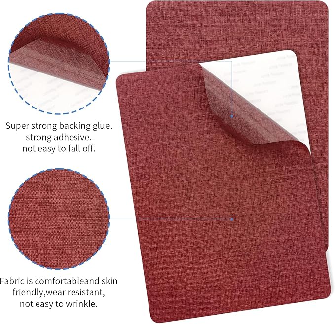 SYLVASS 8x11 Inch Fabric Repair Patches, Self-Adhesive Linen Patch