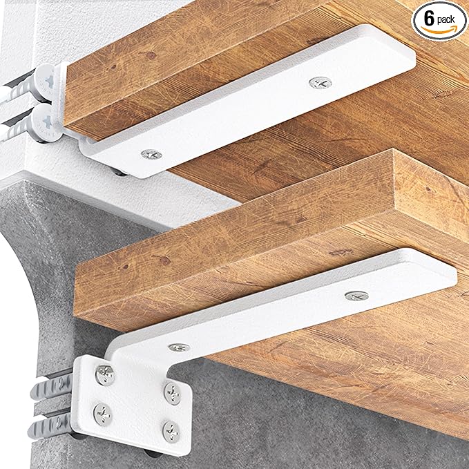 Goovilla Shelf Bracket, Heavy Duty Floating Shelf Brackets 12 inch Long