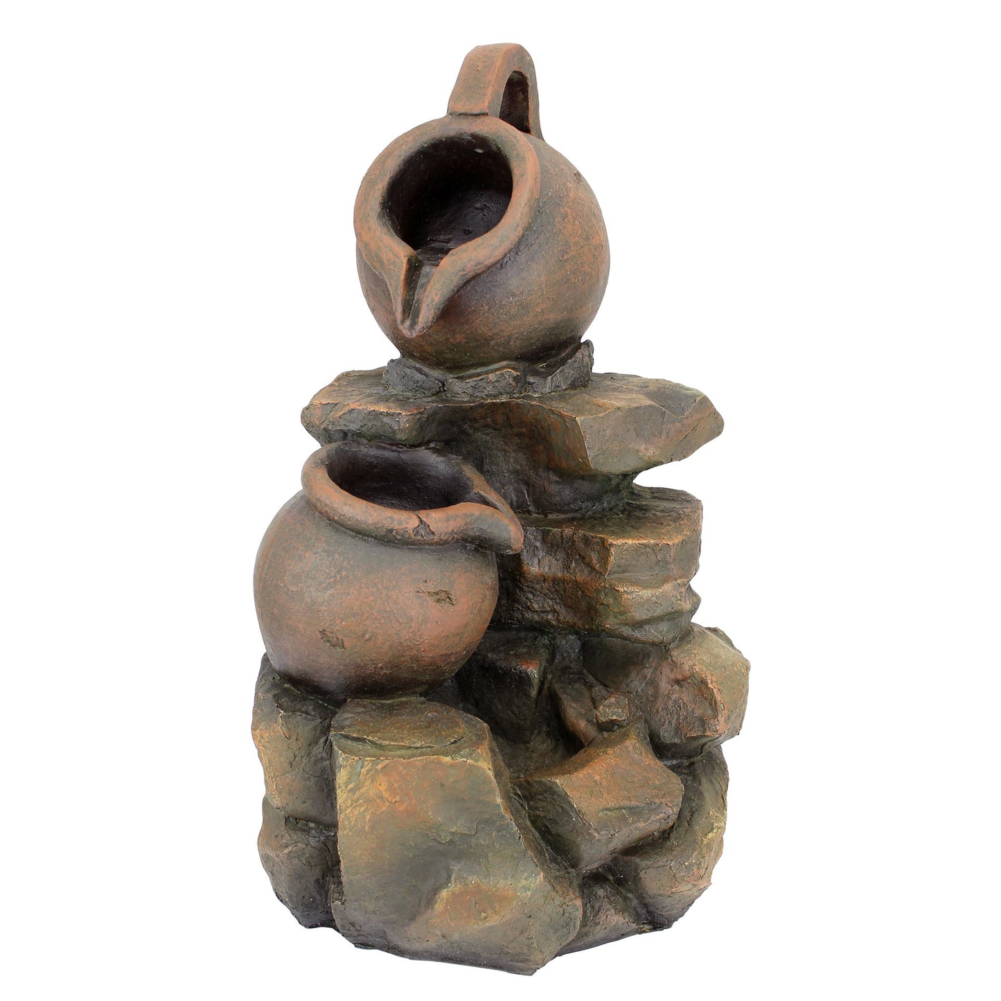 Design Toscano LaTaverna Cascading Urns Illuminated Garden Fountain