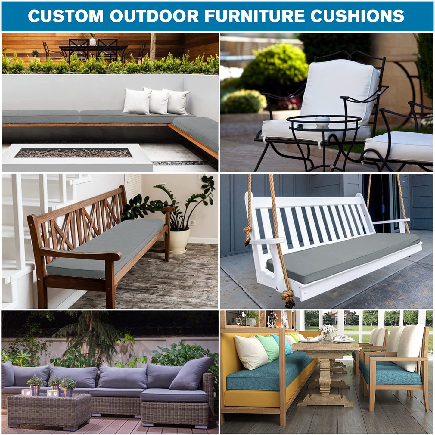 SXROMDA Customize Bench Cushion, Furniture Cushion, High Density Memory Foam, Linen Washable, Non-Slip Bench Pad for Shoe Bench Rack, Window, Piano, Dining (Custom Size, Beige Yellow)
