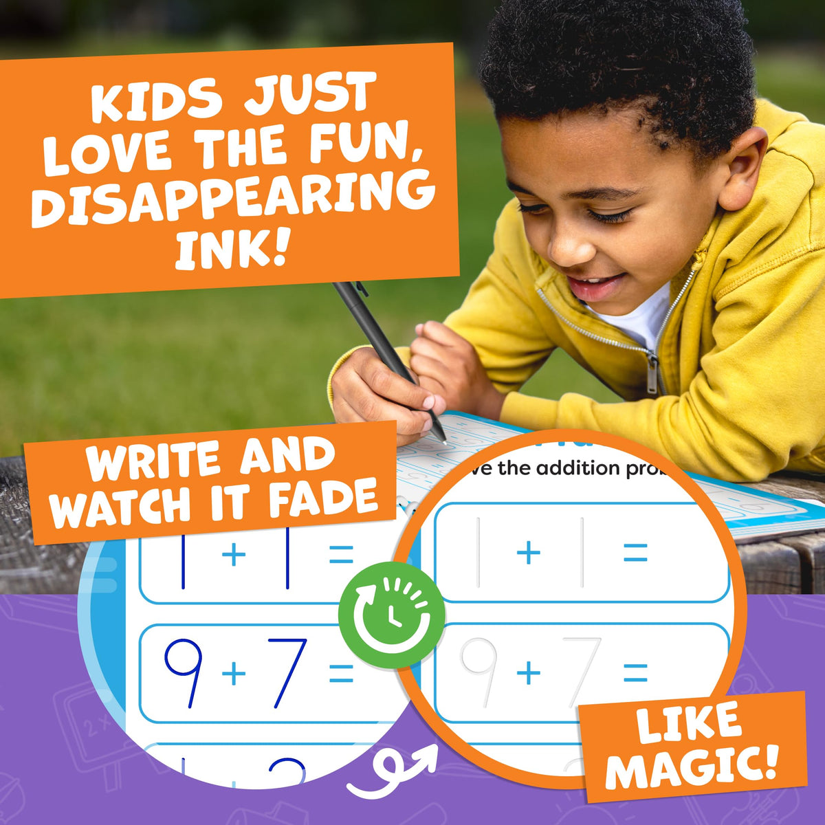 Magic Grooved Writing Practice for Kids - Grooved Writing Books for Kids 3-5, Kindergarten Workbooks Handwriting Practice for Kids 5-7 - Preschool Workbook, Magic Book