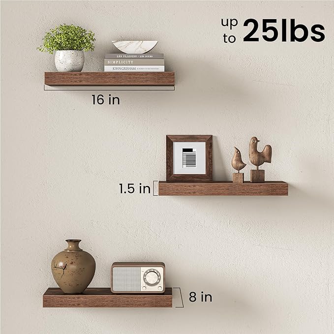 Fun Memories 16Inch Floating Shelves