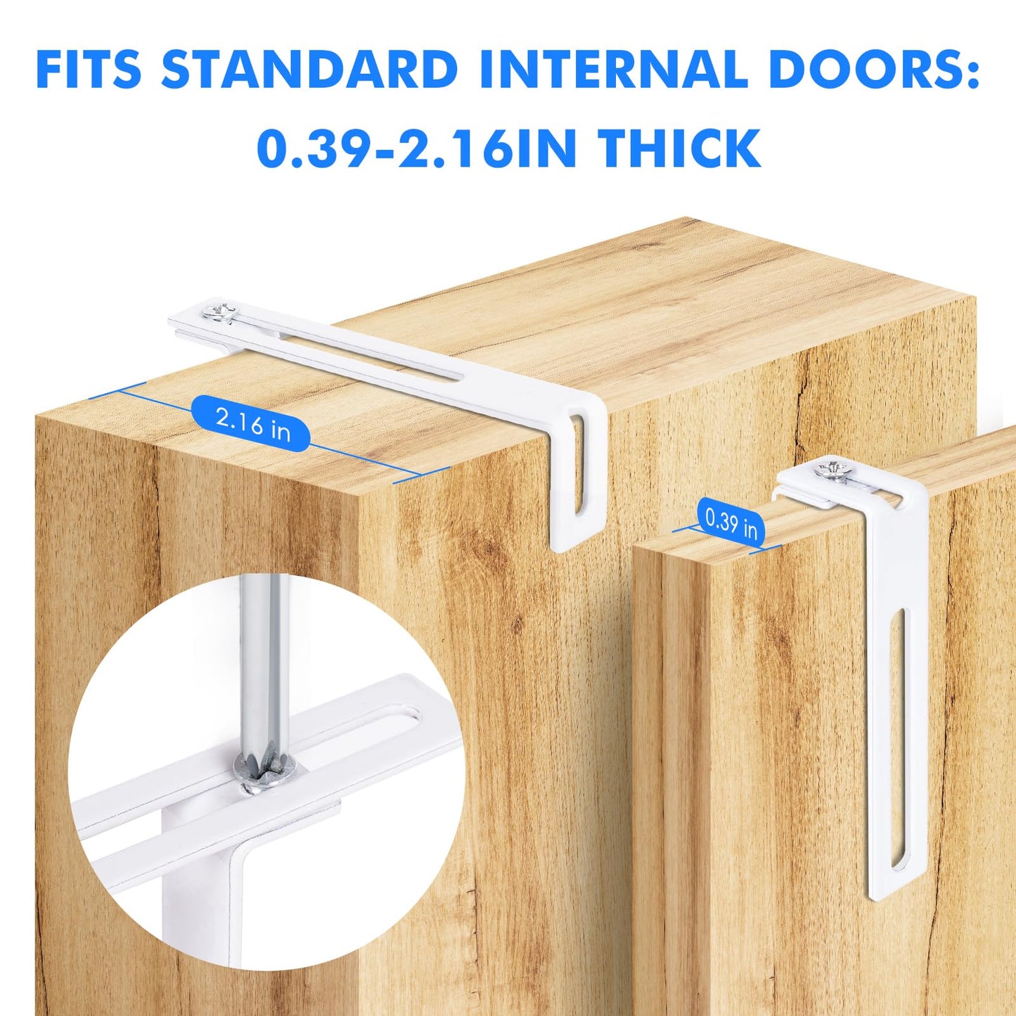 Magnetic Dry Erase Board for Doors, 24x18 Inch Whiteboard with Adjustable Long Arm Hook Mount - Easy to Install, Portable Hanging White Board for Home, Dorm Room, Office Cubicle & Small Spaces