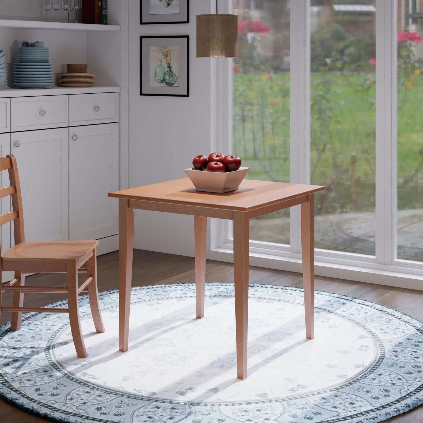 Winsome Groveland Wooden Square Dining Table, 29" in Light Oak, Practical & Elegant Table for Eating, Study, Work, Sturdy Furniture for Kitchen, Dining Room, Office, Entryway