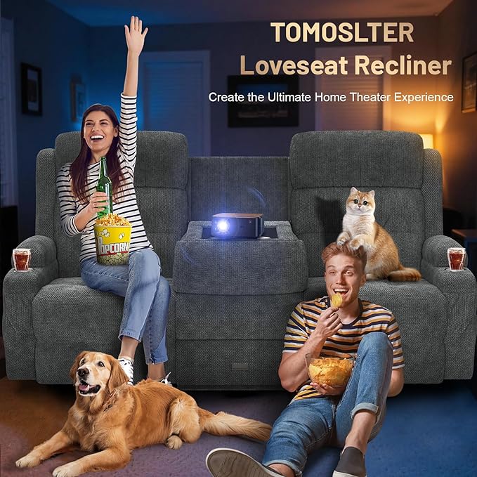 3-Seater Reclining Loveseat Sofa