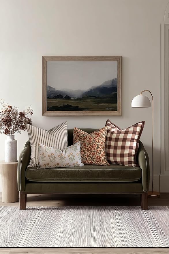 Crumbs Home Modern Farmhouse California Casual Indoor Outdoor Throw Pillow Cover