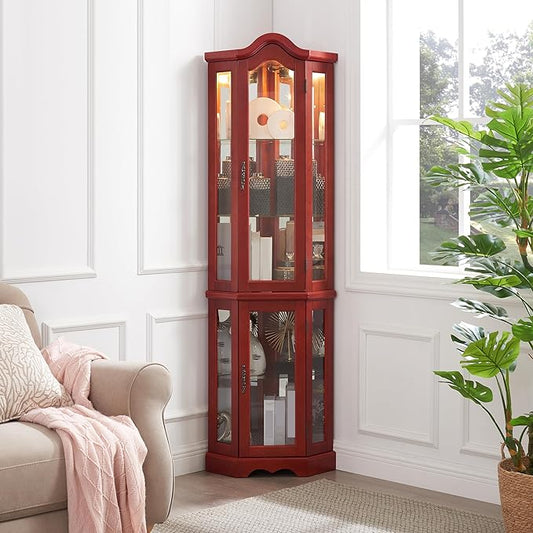 Glass Corner Display Cabinet