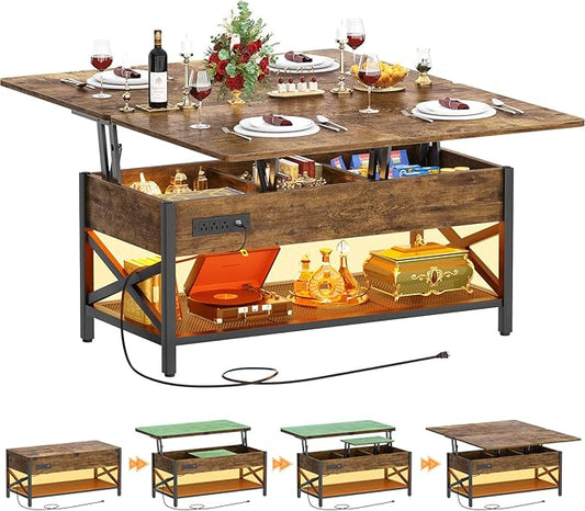 Aheaplus Coffee Table Lift Top