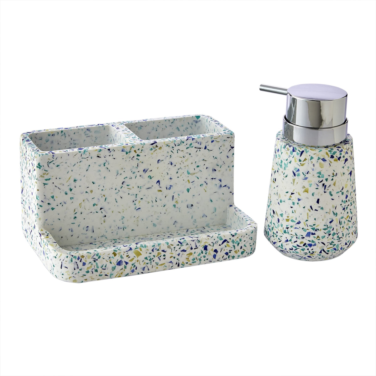SKL Home by Saturday Knight Ltd. Speckled Terrazzo Toothbrush Holder Storage,Multi