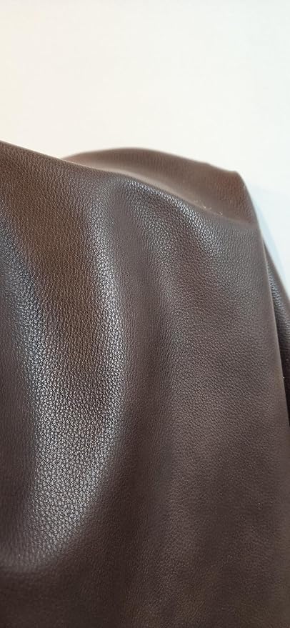 NAT Leathers | Cacao Brown Pebblegrain Soft Faux Vegan Leather PU | 2 Yards Cut