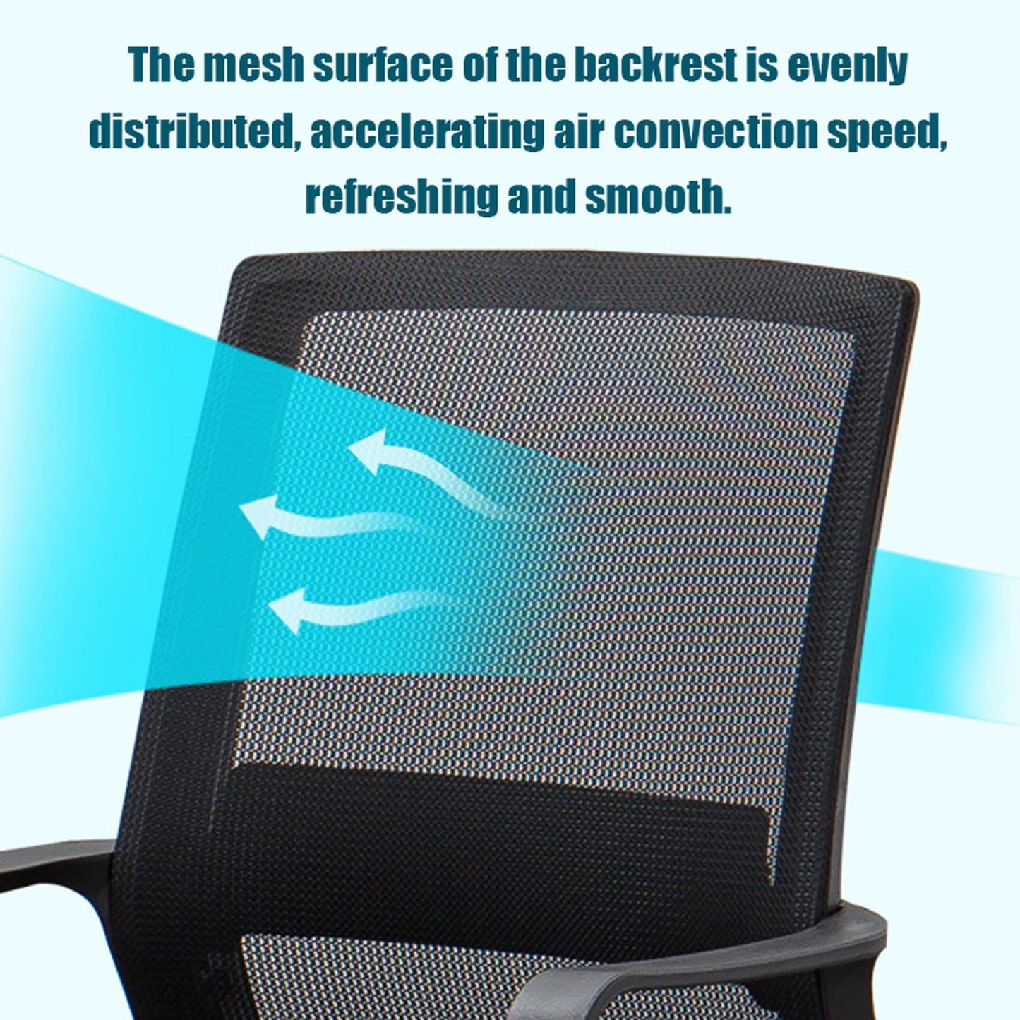 YDkjwjw Ergonomic Mesh Meeting Chair with Lumbar Support, Sled Base, No Wheels Armchair Mid Back Office Chairs Cantilever Desk Chair for Meeting Boardroom Visitor Reception