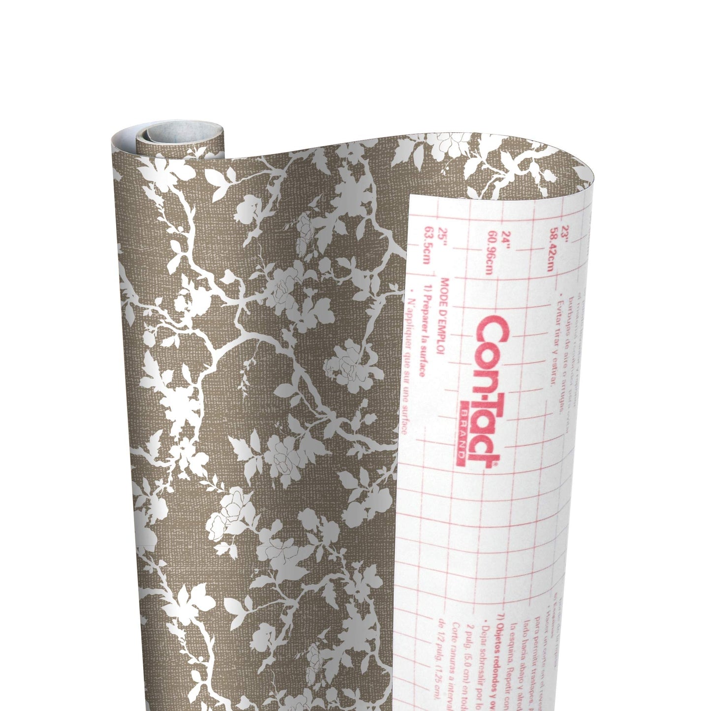 Con-Tact Brand Creative Covering Self-Adhesive Vinyl Drawer and Shelf Liner, 18'' x 9', Cocoa Blossom