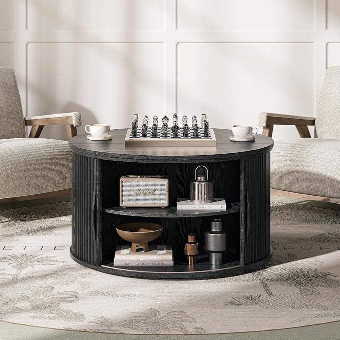 JOINICE 31.5" Round Lift Top Coffee Table