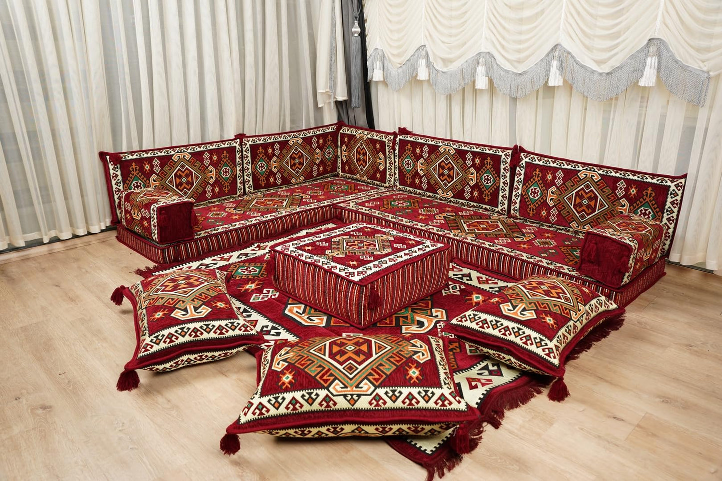 arabicsofa Traditional Floor Majlis Cushions – Modular Diwan Sectional Seating