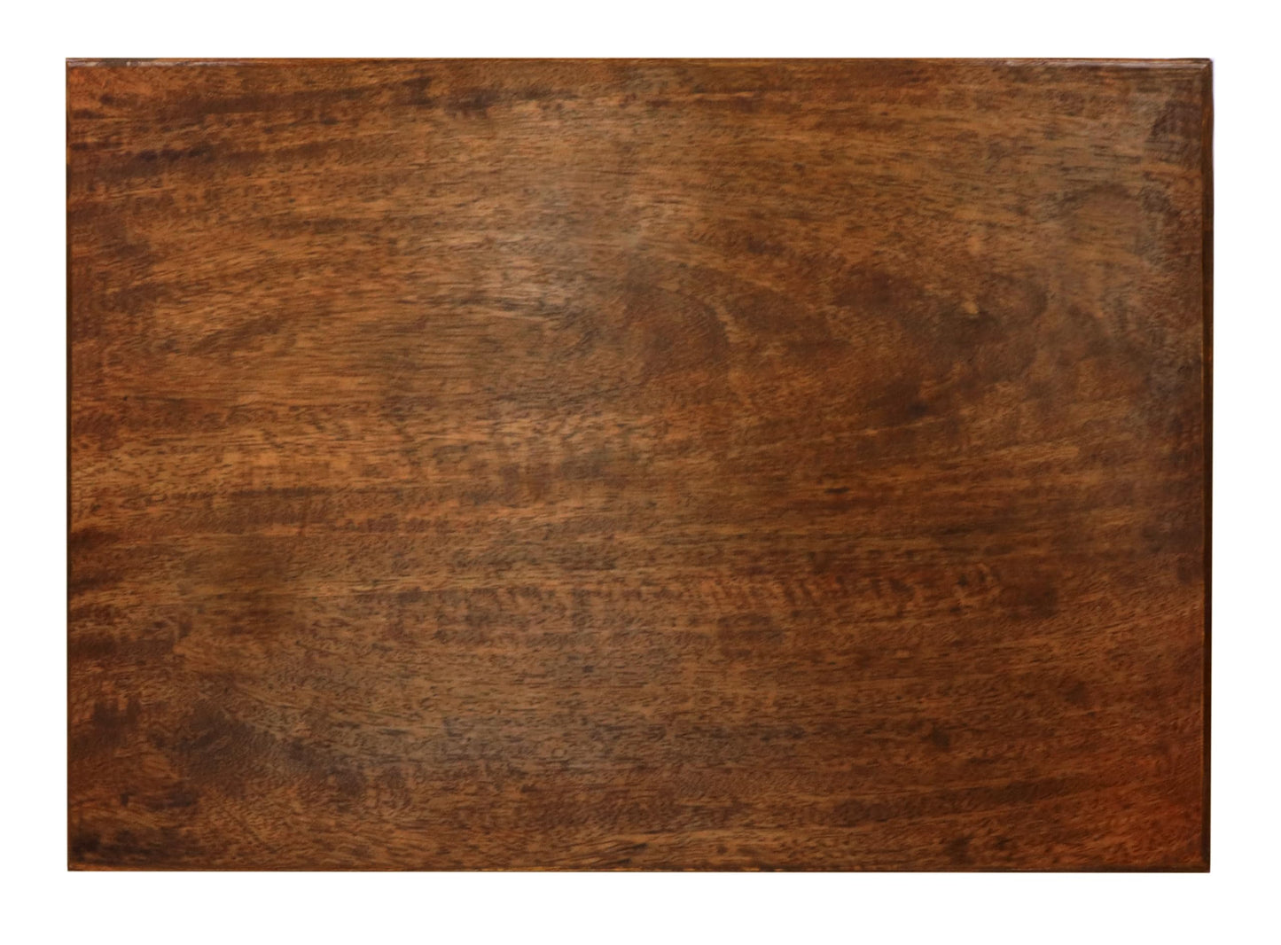 COTTON CRAFT Solid Wood Coffee Table – Ghanti Bells Hand Carved Center Table with Foldable Legs – Decorative Table - Living Room Small Spaces Bedroom - No Tools Assembly -30.5x21.5x18- Antique Brown