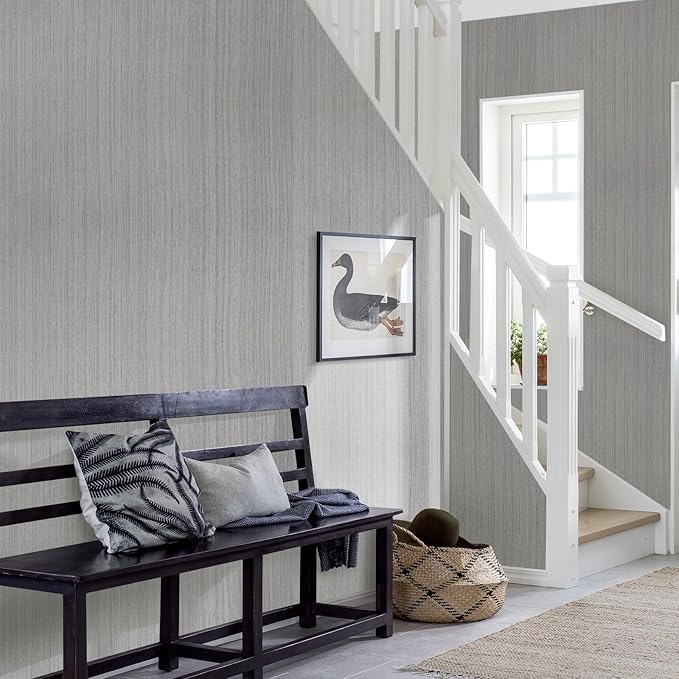 Grasscloth Peel and Stick Wallpaper