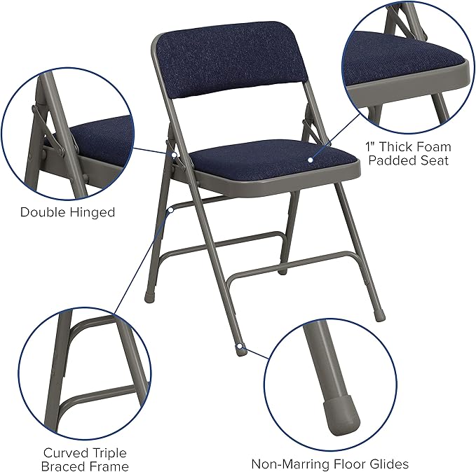 Flash Furniture Hercules Series Sheldon Metal Folding Chairs