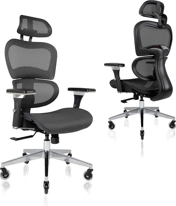 Nouhaus Ergo3D Ergonomic Office Chair Lumbar Support Mesh Office Chair