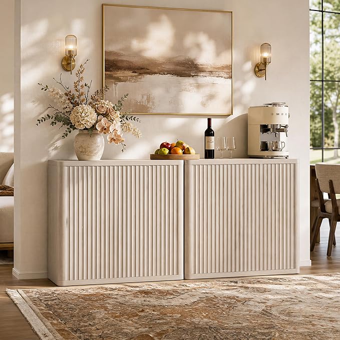 SICOTAS Buffet Cabinet with Storage 69.2" Sideboard Accent Modern Credenza with
