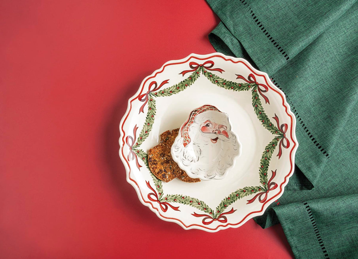 Mud Pie Christmas Santa Chip & Dip Set