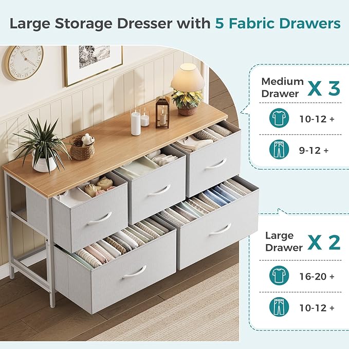 OLIXIS Dresser for Bedroom