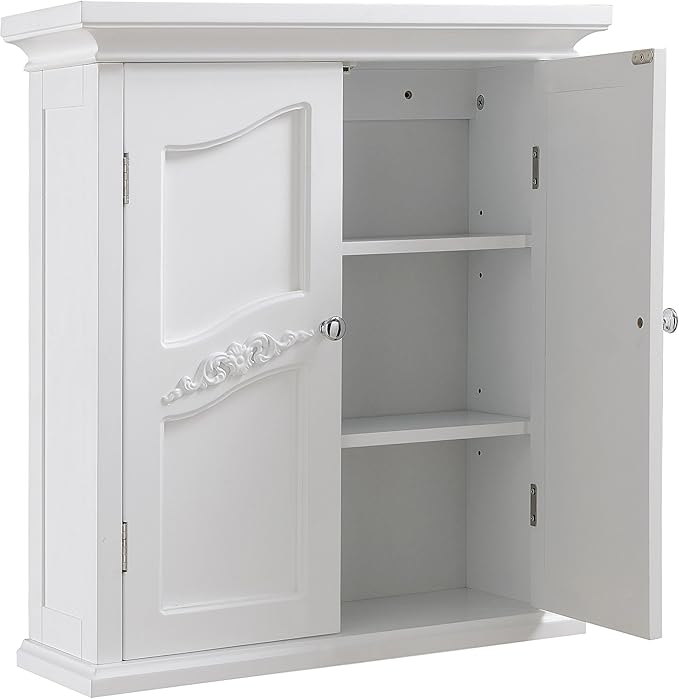 Teamson Home Versailles 22" x 24" Bathroom Wall Cabinet