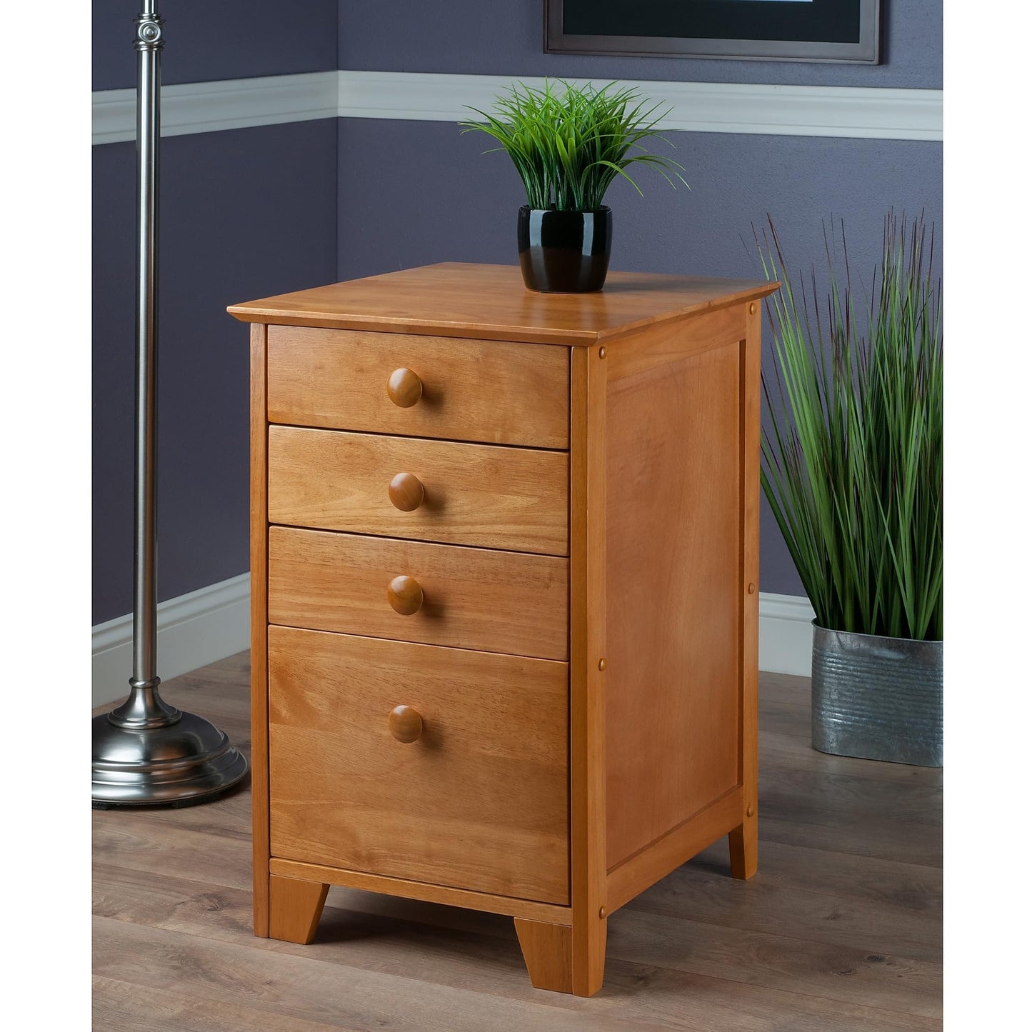 Winsome Studio Wood Filing Cabinet, Honey (99428)