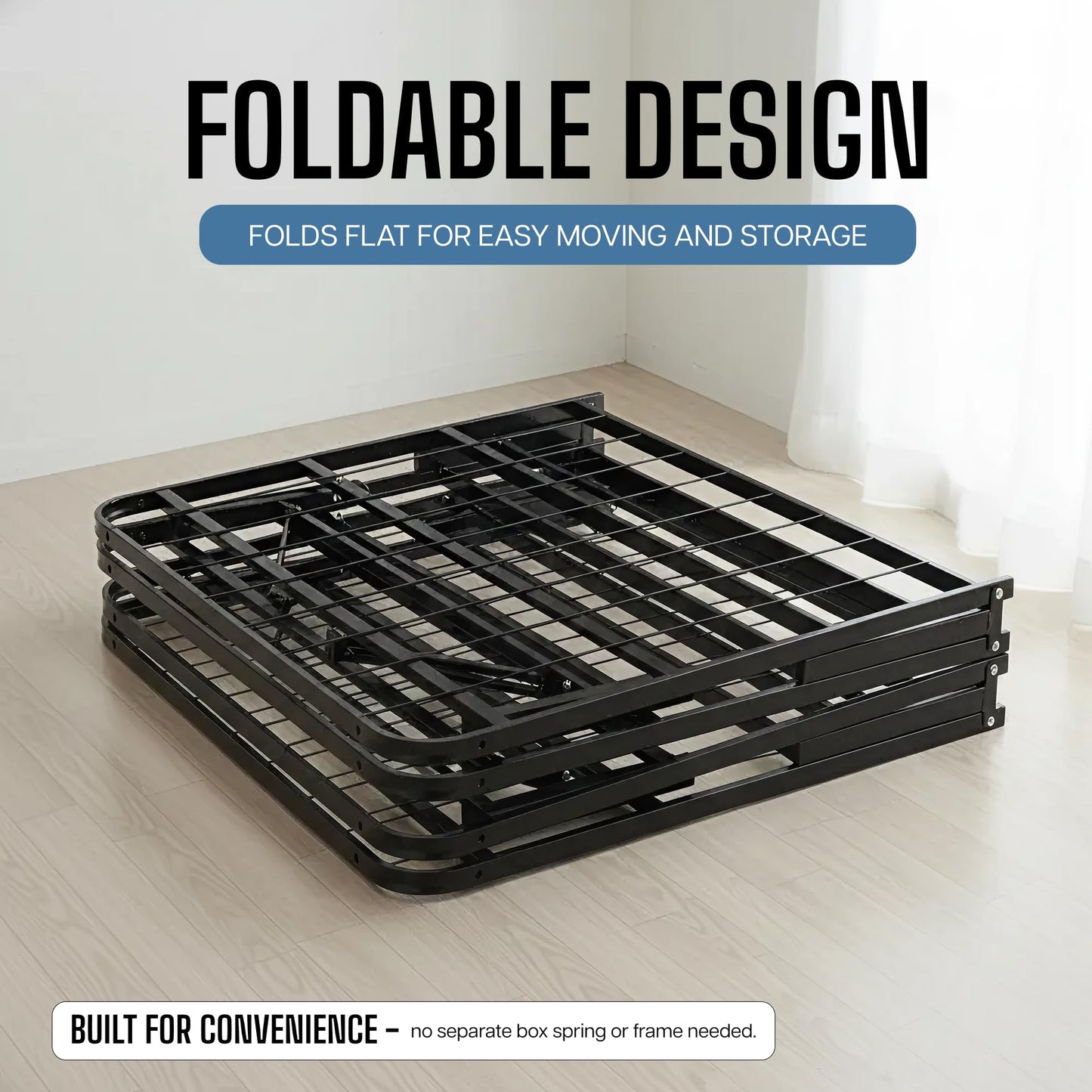 Big Sky Sleep CO. IdealFrame Full - High-Rise Platform Bed Frame - Metal, No Box Spring
